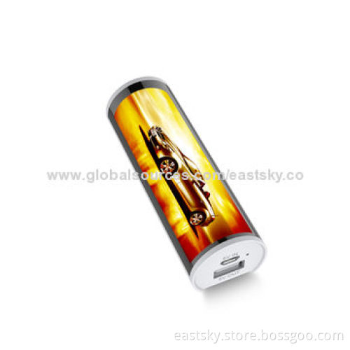 2200mAh Illuminated External Battery, LED Light Box Advertising DesignNew